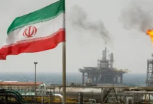 Iranian oil facilities and offshore platforms amid reports of US suspension of Iran energy sanctions.